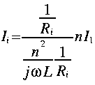 
I_i = frac{ frac{1}{R_i}}{frac{n^2}{j omega L} frac{1}{R_i}}  n I_1
