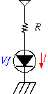 抵抗による電流制限